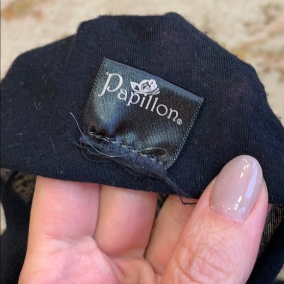 Classic Women's Papillon Black Tube Scarf - Picture 3 of 3